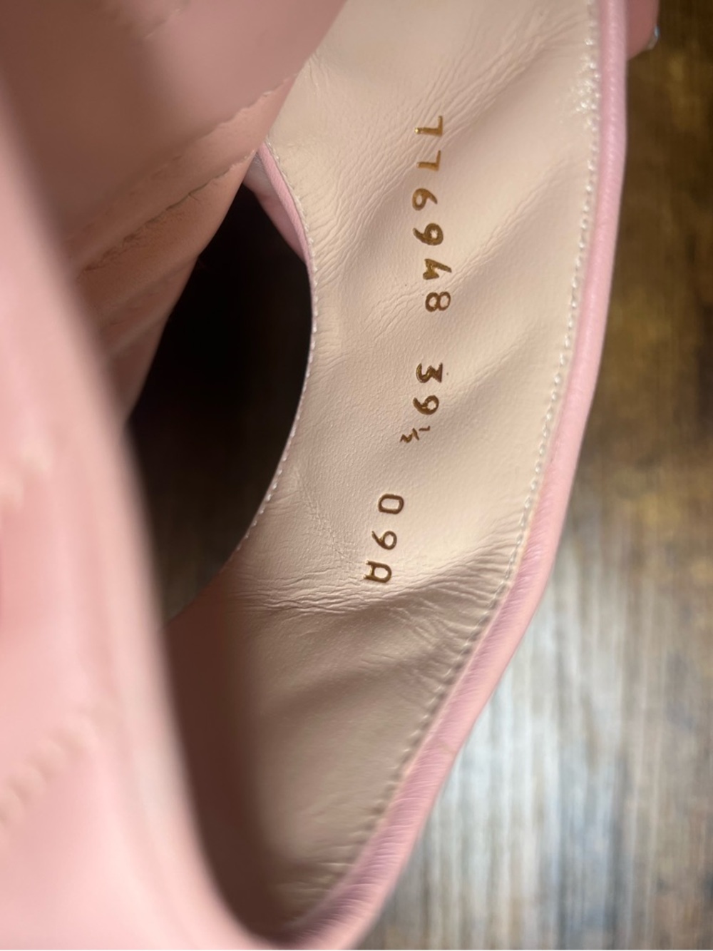 Gucci Pink Marmont Quilted Leather Thong Sandal perfect pink 39.5 - Picture 9 of 10